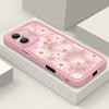 Soft TPU Case For iPhone 16e 16 17 Pro Max 15 14 Plus 13 12 Pro Max 11 17 Air Cartoon White Flower Printing Silicone Phone Cover