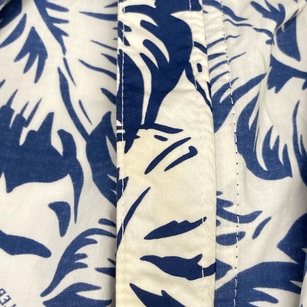 MONCLER Blue 2021 EBIZO all-over print zip hoodie Jacket 2 White x blueUsed