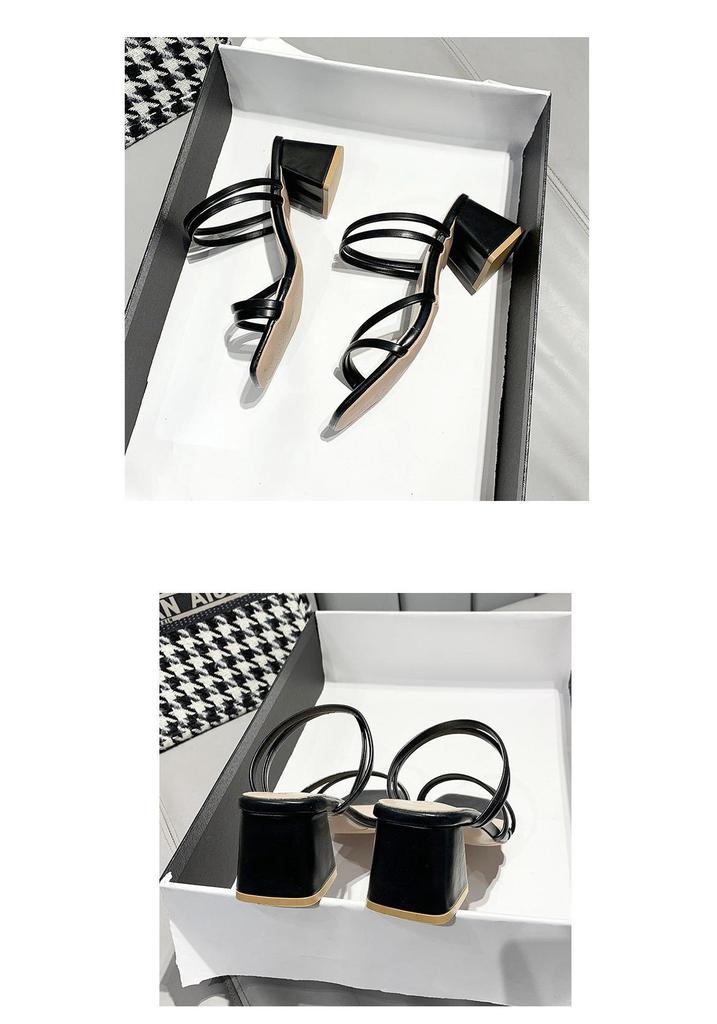 Women's Fairy Style Summer Sandals: 2025 Collection, Outdoor Roman Design, Medium Thick Heel, Korean Style, Two-Way Wear.