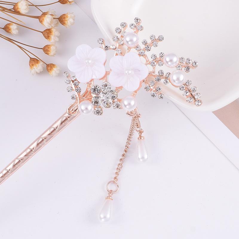 Women's 2026 Spring/Summer Chinese Tassel Alloy Hairpin - Qipao Hair Accessories