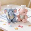 Chef Series Cute Animal Plush Toys Soft Fluffy Cat Chick Penguin Panda Cook Elephant Stuffed Animals Adorable Kitchen Home Decor
