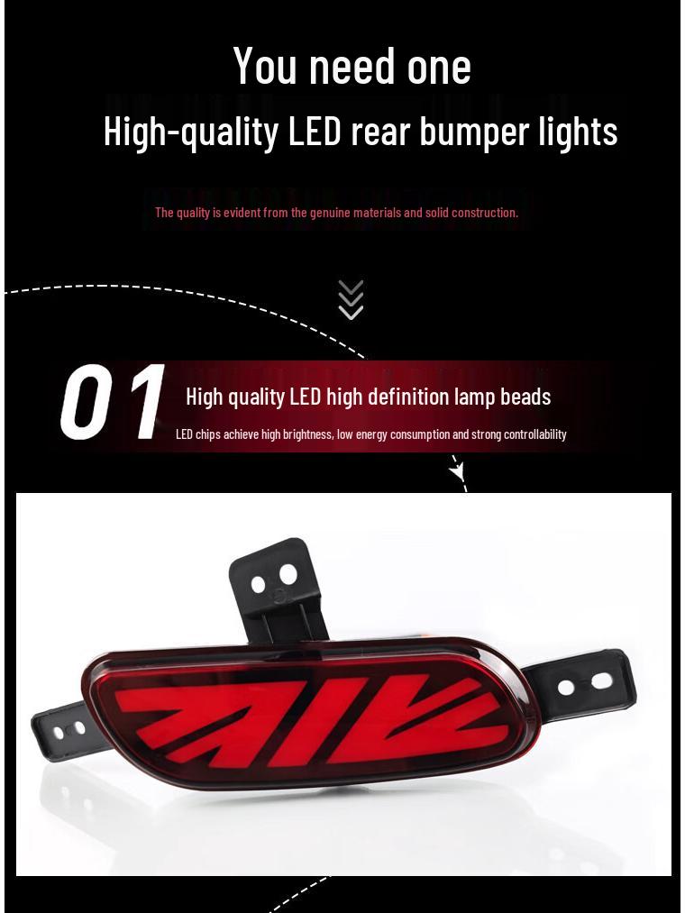 17-19 MG6 Gen 2 Rear Bumper Light: LED Brake & Sequential Turn Signal