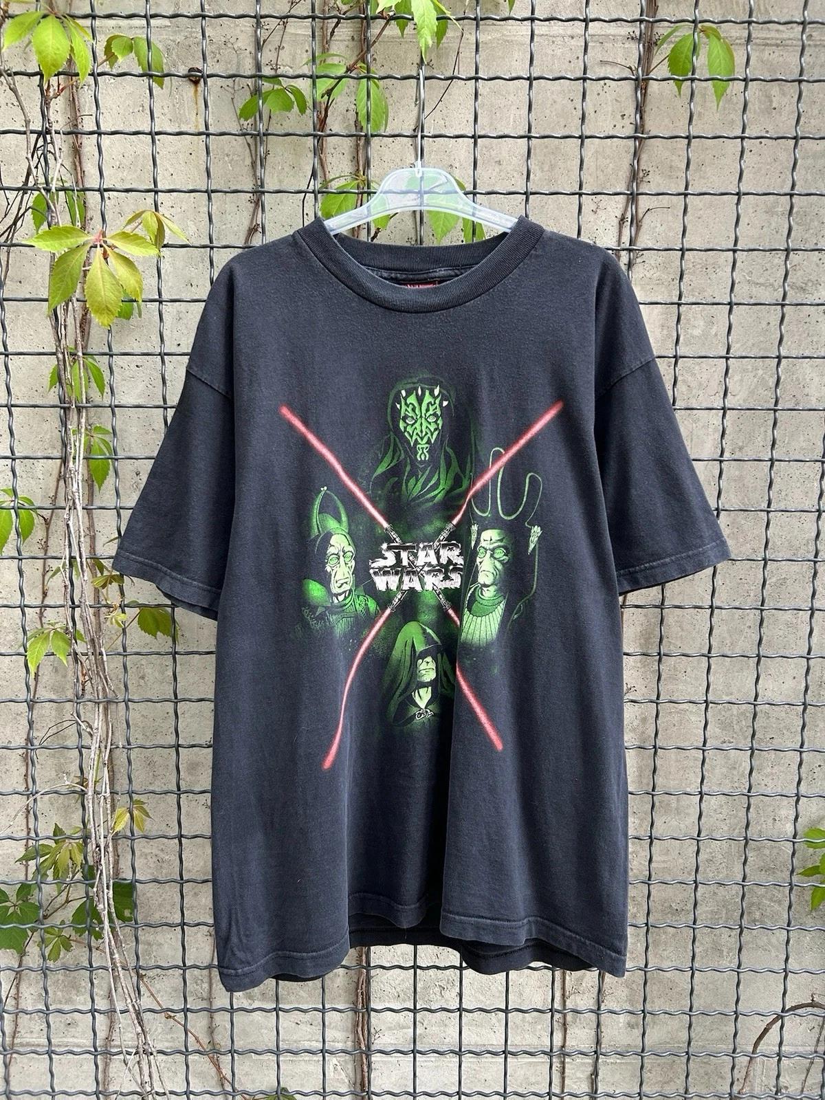 Vintage 90s Star Wars Episode One Glow in the Dark T-Shirt Size L 3XL