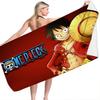 2026 Hot Bandai Anime One Piece Bath Towel Beach Towel Mat Fast Drying Bathroom Beach Towel Kids Boys Washcloth Blanket Gifts