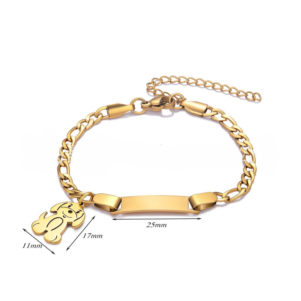 Custom Name Couple Bangle For Women Laser Engraved Letter Words Stainless Steel Figar Link Chain Personalized Bangle