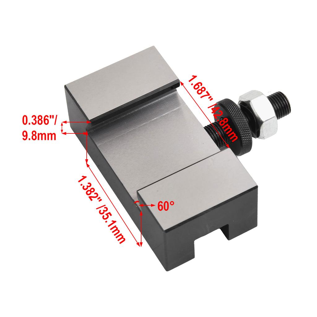 Black Quick And Easy Installation CNC Lathe Tool Post Holder Lathe Swing Up To Suitable For Various Operations
