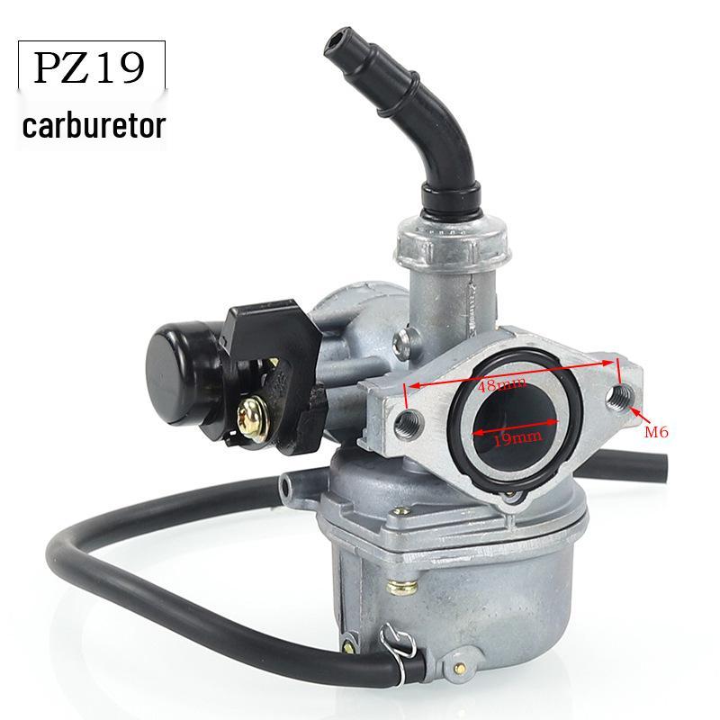 PZ19 Carburetor for Off-road Motorcycles, ATV, Beach Buggy 50-110cc with Manual Choke 48mm