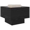 Coffee Table Black Oak Look 40 X 40 X 30 Cm Engineered Wood