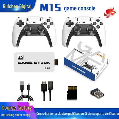 Console de jeu et manette sans fil 4K HDMI M15 pour PS Arcade