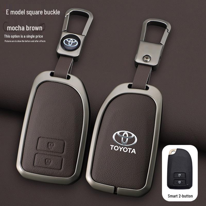 Schlüsselabdeckung für Toyota Yaris L, Vios FS und Echte Lederhülle für Damen
