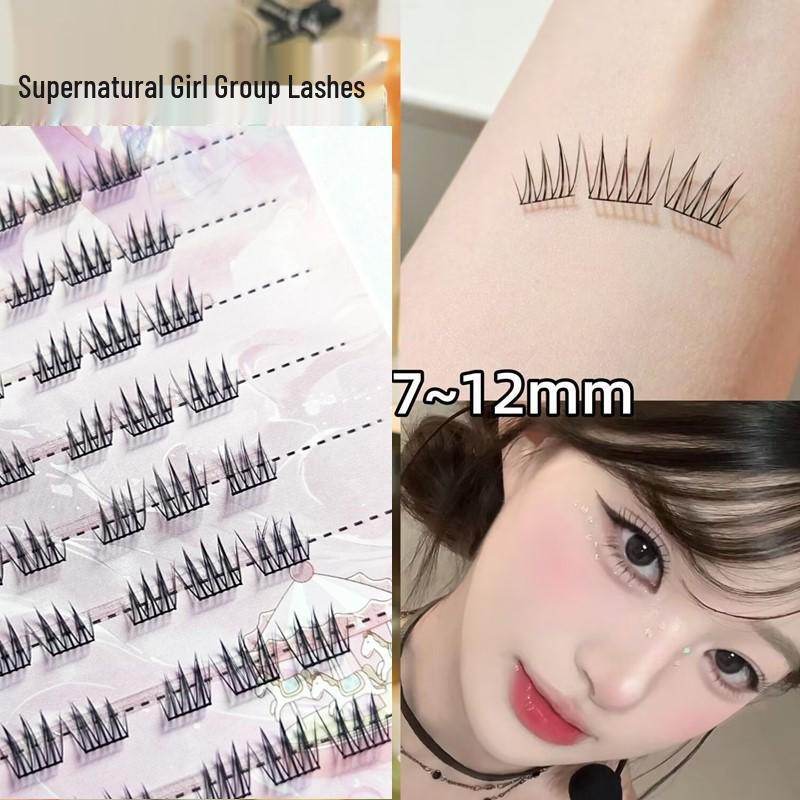 

Фотогеничные 7-12 мм Короткие Эйс Накладные ресницы в стиле корейского идола - Естественный вид