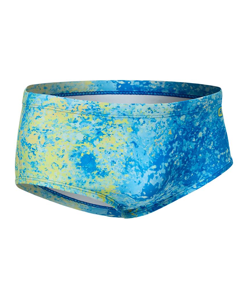 Laelliseupocheu [Osmr687 Mlt] Blue Volcano Short Square Briefs Men'S Swimwear Multi