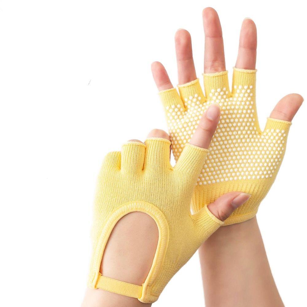 Warm Pilates Gloves Multicolor Gym Fitness Gloves Bicycle Mittens Half Finger Yoga Gloves  Outdoor
