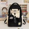 High-value Soft Girl Girl Backpack Small Ins Mini Small Bag Female College Student Spring Outing Two-piece Backpack