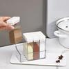 Clear Seasoning Spices Box 4 in 1 Spices Container Set Seasoning Condiment Box  Household