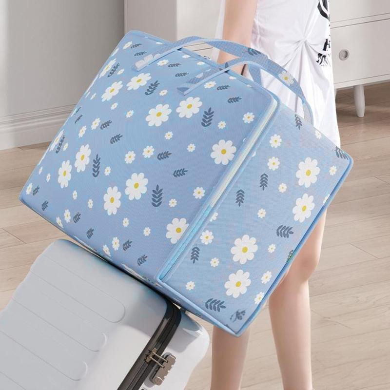 Large Relocating Storage Bag Sturdy Nonwoven Fabric for Clothes Bedding With Handles and Seal Lock