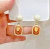 Silver Needle Dongdaemun Fresh Colorful Earrings - Simple, Versatile, Luxury Studs with a High-End Sense