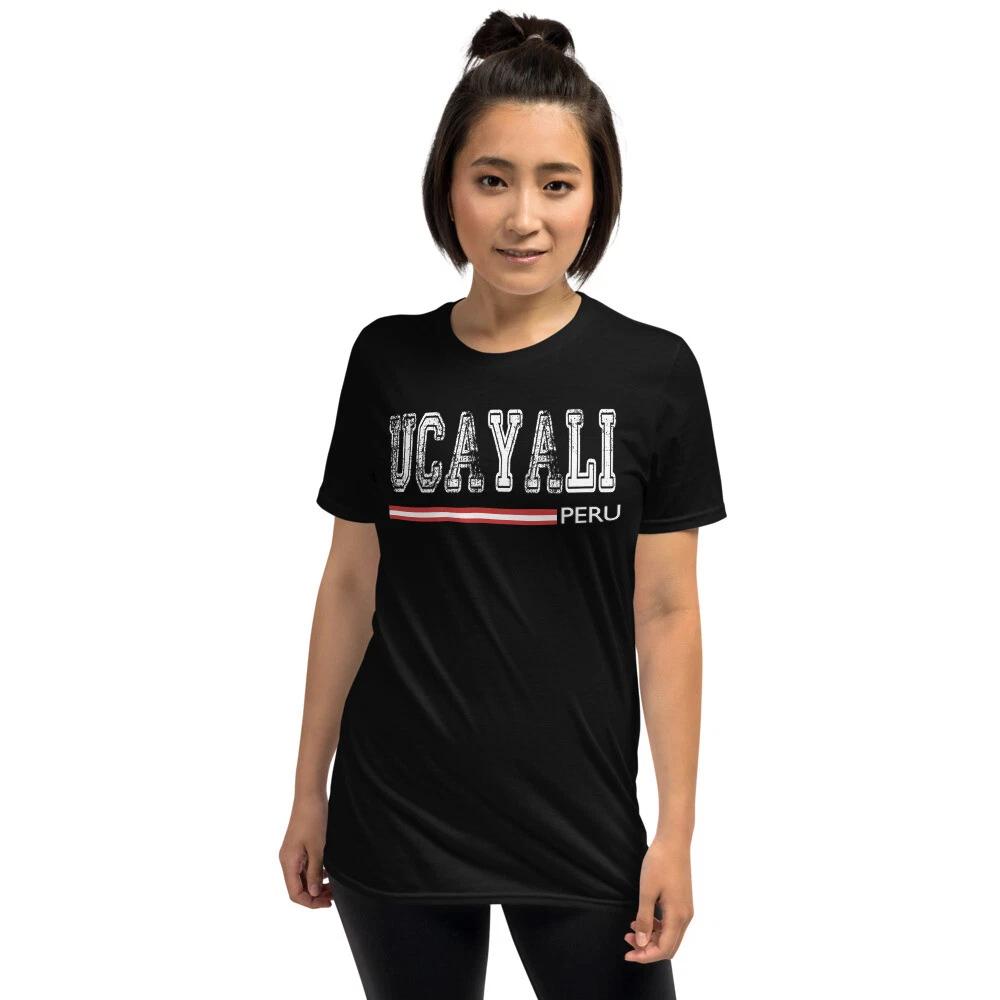 UCAYALI PERU PERUVIAN FLAG PERUANO GRAPHIC Short-Sleeve Unisex T-Shirt L