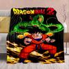 Flanelová deka Dragon Ball Anime - Měkká teplá ideální na pohovku, do postele, na kempování, cestování, do kanceláře, domácí dekorace -QJY