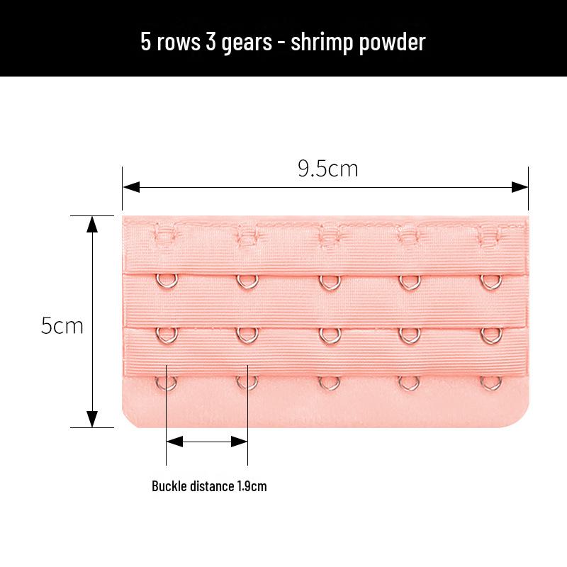 5-radig BH-förlängare med 3 hakar - BH-bandförlängare för bekväm passform och tillväxt, underkläderstillbehör