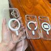 Crystal Clear Hard Phone Case For iPhone Air 17 Pro Max 16 15 Plus 14 13 12 11 Magsafe Magnetic Original Transparent Cover Funda