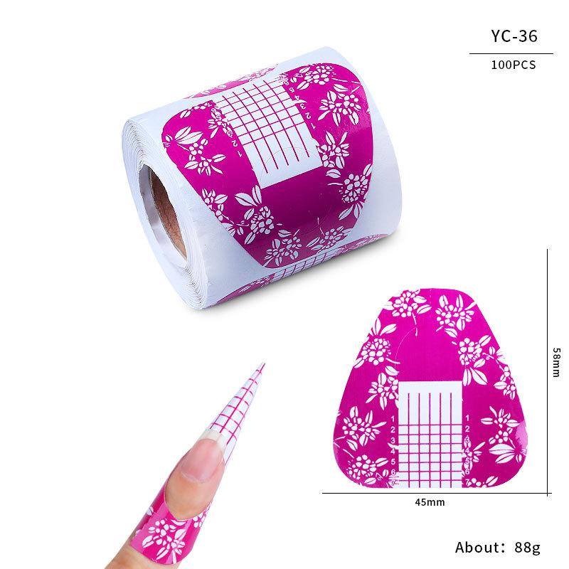 Nail Paper Tray, French Nail Phototherapy Nail Extension Tool, Nail Butterfly Rectangular Nail Paper Tray Direct Sales