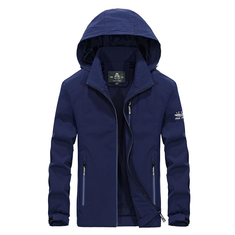 

Водонепроницаемая военная тактическая куртка для охоты на езду осенью и весной XL синий