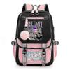 K-pop Demon Hunters Anime School Backpack Cute Cartoon Print Bag For Students 2025
