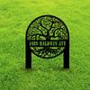 Metal Address Stake Tree House Sign   Garden Metal Stake House Number Sign   Tree Stake Address Marker Metal Sign