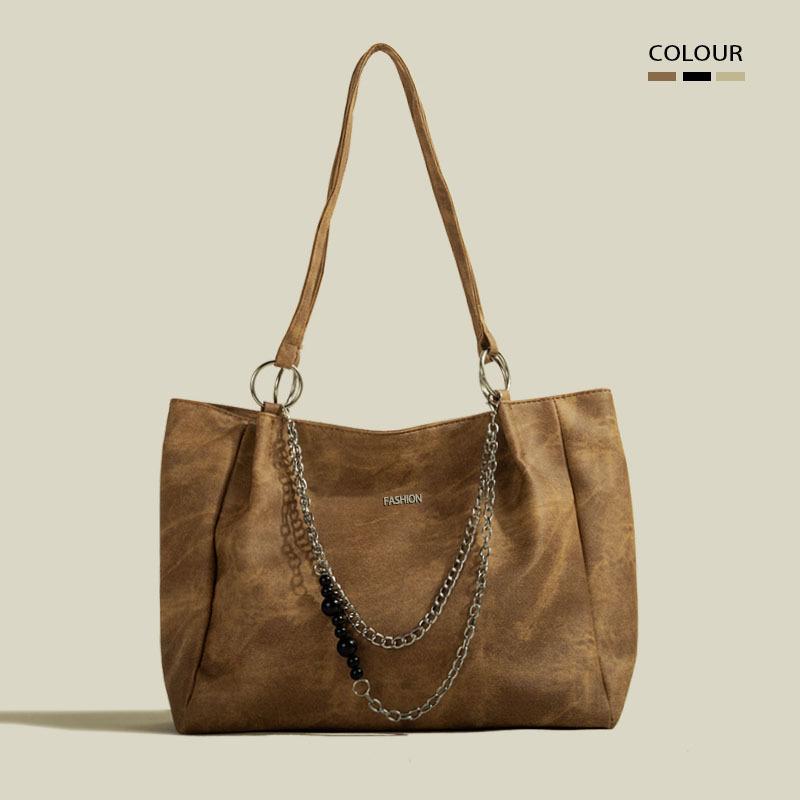 Premium chain commuter tote bag large-capacity bag women's versatile new simple shoulder bag