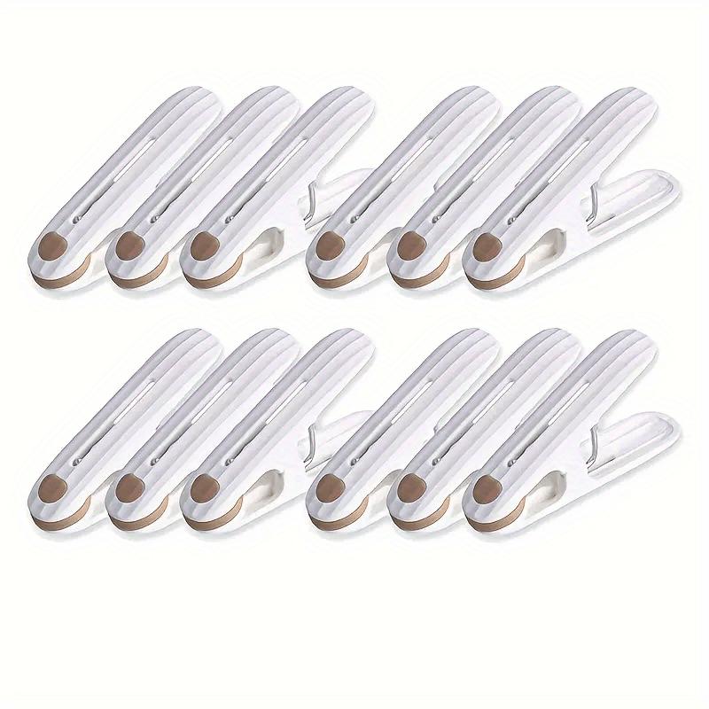 

12Pcs Plastic Clothespins Drying Clothes Socks Underwear Fixed Clips Household Clips бежевий