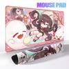 Extended Anime Kawaii Hu Tao Mousepad Non-slip Rubber Gaming Genshin Impact Mouse Pad Keyboard Professional Rugs Computer Carpet