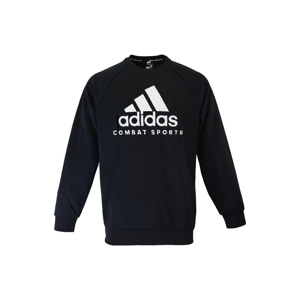 Adidas Sports Casual Crew Neck Pullover Sweatshirt White Label Big Logo Unisex Sweatshirt adiCLTL19-BW