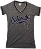 5th & Ocean Womens MLB Colorado Rockies Baseball V-Neck Shirt New S-XL Unisex T-Shirt Graphic Tee