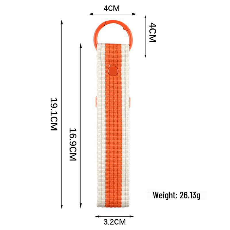 Personalized Pure Cotton Canvas Belt Keychain with Contrast Colors – Handmade INS Style