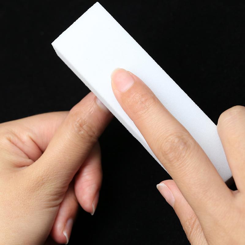 Nail Art Buffer Grinder Buffing Block White Nail File For Pedicure Tips Manicure Care Sponge Buffer Gel Polish Accessories Tools