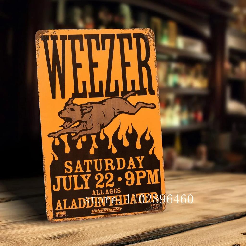 weezer Metal Plaques & Signs wall decor Vintage Tin Signs Captain Metal Poster Decor for Bar Pub Club Wall Decoration