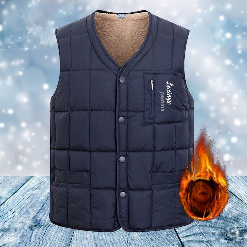 Winter new outer wear sleeveless vest vest men's vest jacket