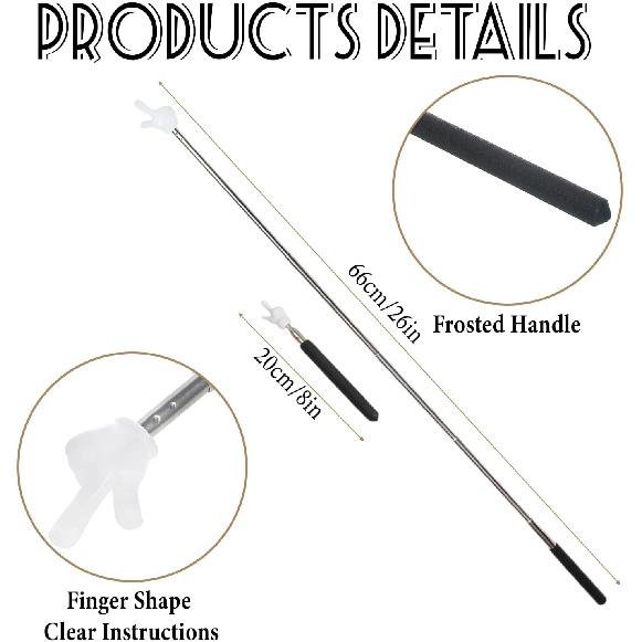 Pointer Finger Stick, Finger Teacher Pointer Stick for Classroom Hand Pointer Stick(2 Pcs)