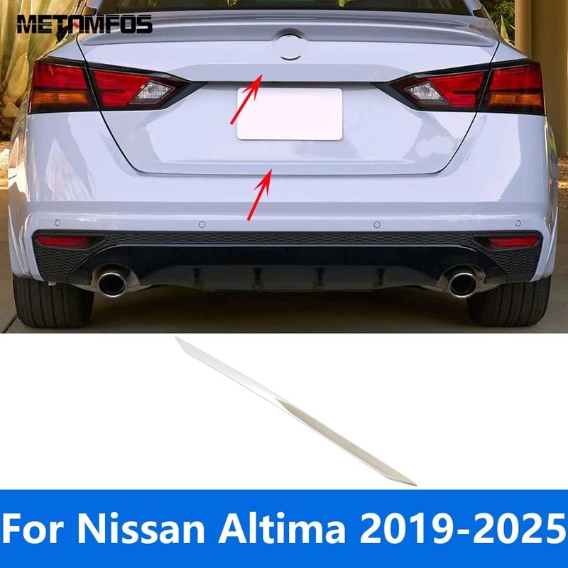 For Nissan Altima -  2024 2025 Stainless Steel Rear Trunk Lid Tailgate Door Boot Cover Trim Accessories Car Styling