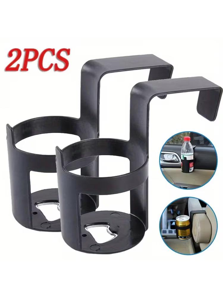 

2PCS Multi-functional car cup holder with rear seat hook, door cup and beverage holder, storage and umbrella holder
