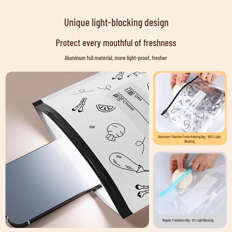 Potravinářské hliníkové fóliové zipové úložné sáčky pro uchovávání čerstvosti, mrazení masa a zeleniny