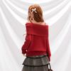 UNIFREE Women's Off-Shoulder Knit Sweater