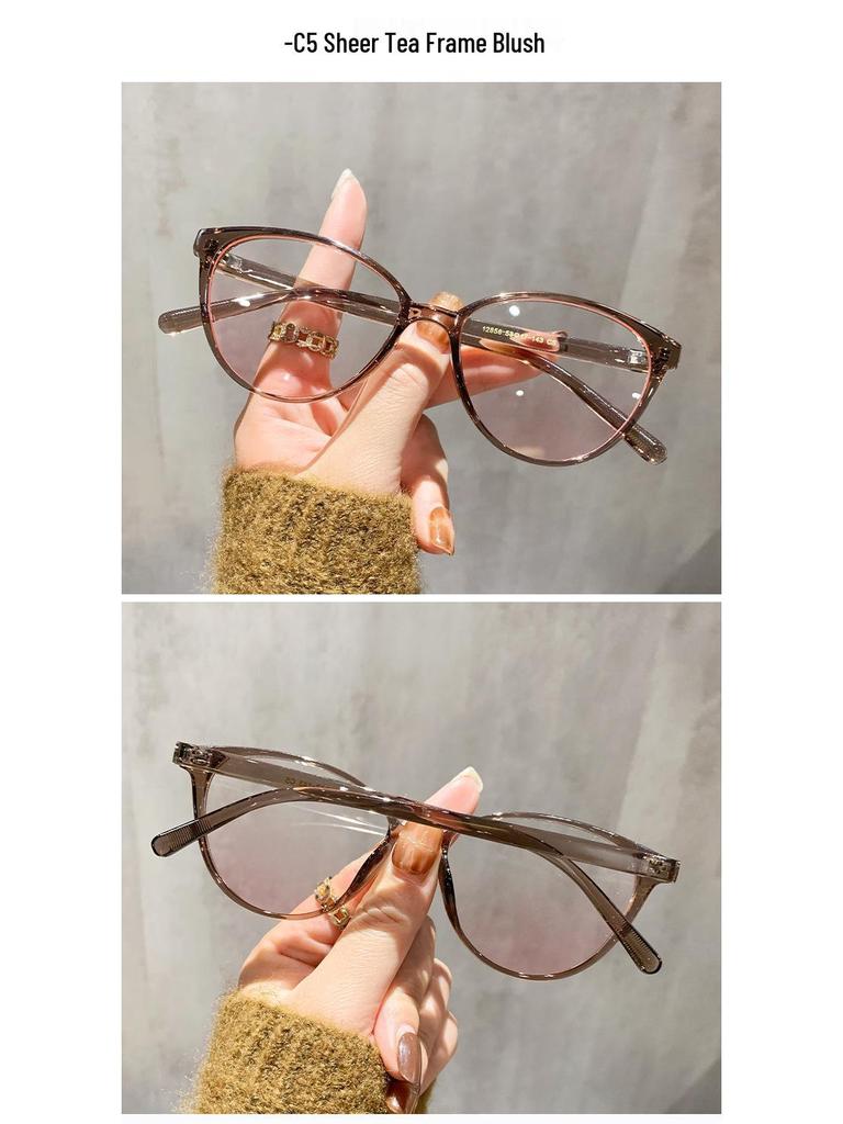 Stylish Cat Eye Gradient Sunglasses: Unisex Light Ins Street Style.