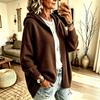 Women's Fashion Long Sleeve Hooded Open Front Knit Cardigan Sweater Coat Casual Outerwear