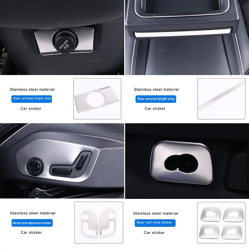 Auto-Styling für Volvo XC60 Auto-Innenraum-Dekorationsaufkleber Autozubehör Karosserie-Zierleiste Zubehör ABS/Edelstahl