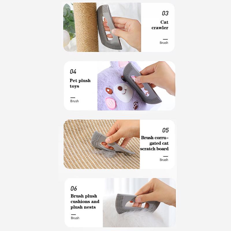 Hair Remover Brush Dogs Cats Hair Soft Rubber Brush Scraper Pet Lint Cleaning Tools Lightweight Ball Trimmer Pet Supplies
