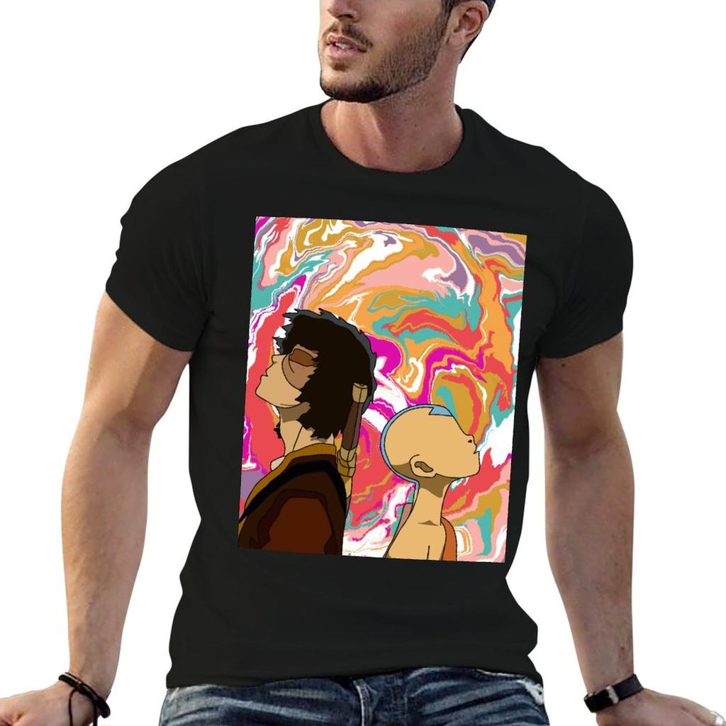 Zuko and Aang TShirt Relaxed Casual Short Sleeve Tee