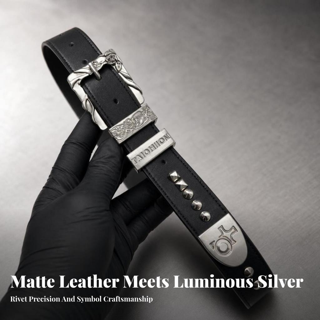 Studded Belt Punk Accessory Streetwear for Jeans