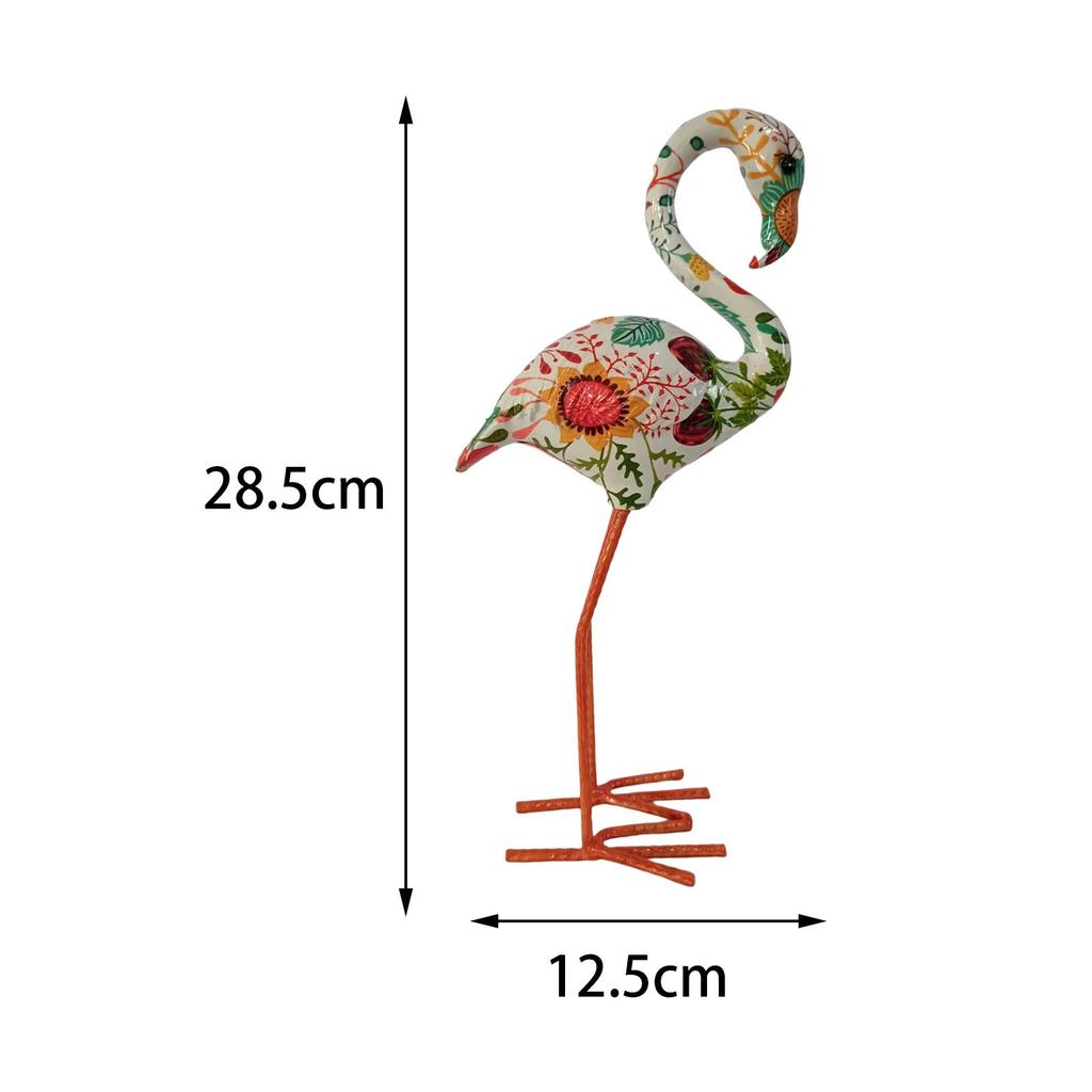 Resin Figurines Bird Sculptures Decorative Modern Art Backyard Flamingo Garden